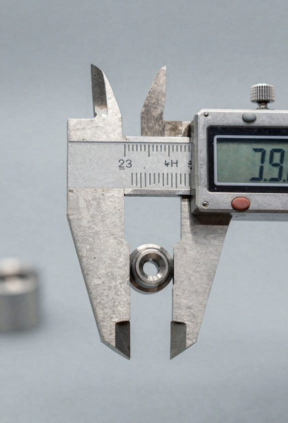 monitor caliper drift meticulously