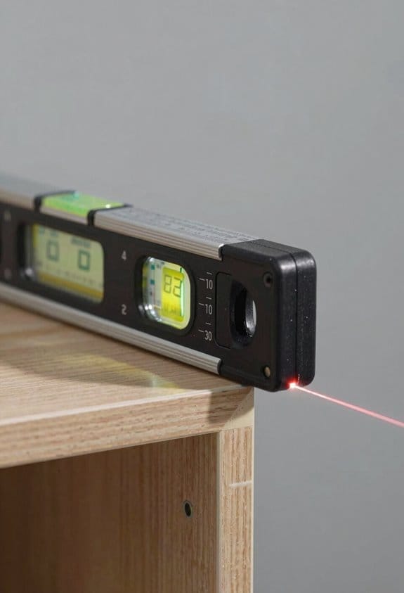 plumb cabinets prevent shelf tilt