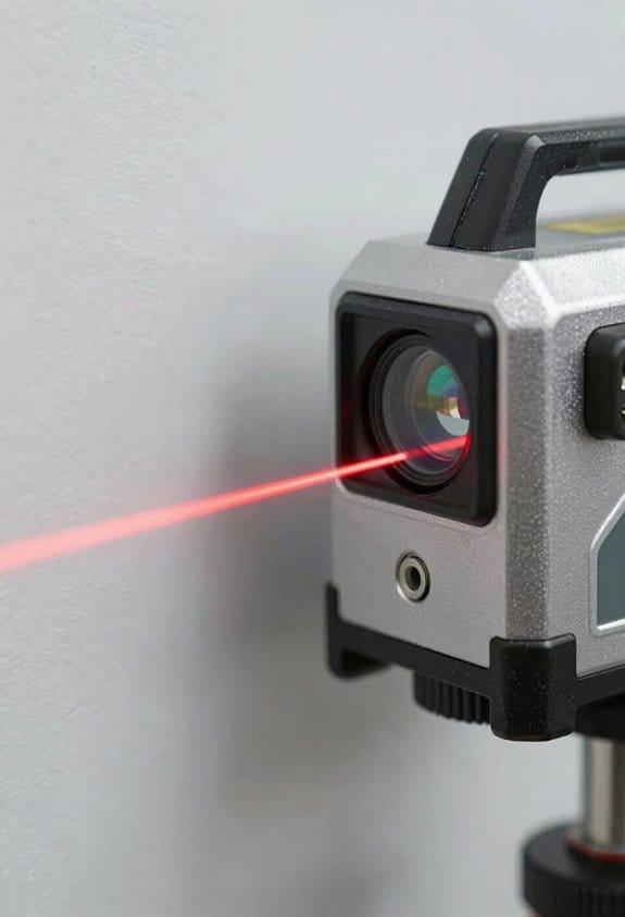 precise short distance laser setup